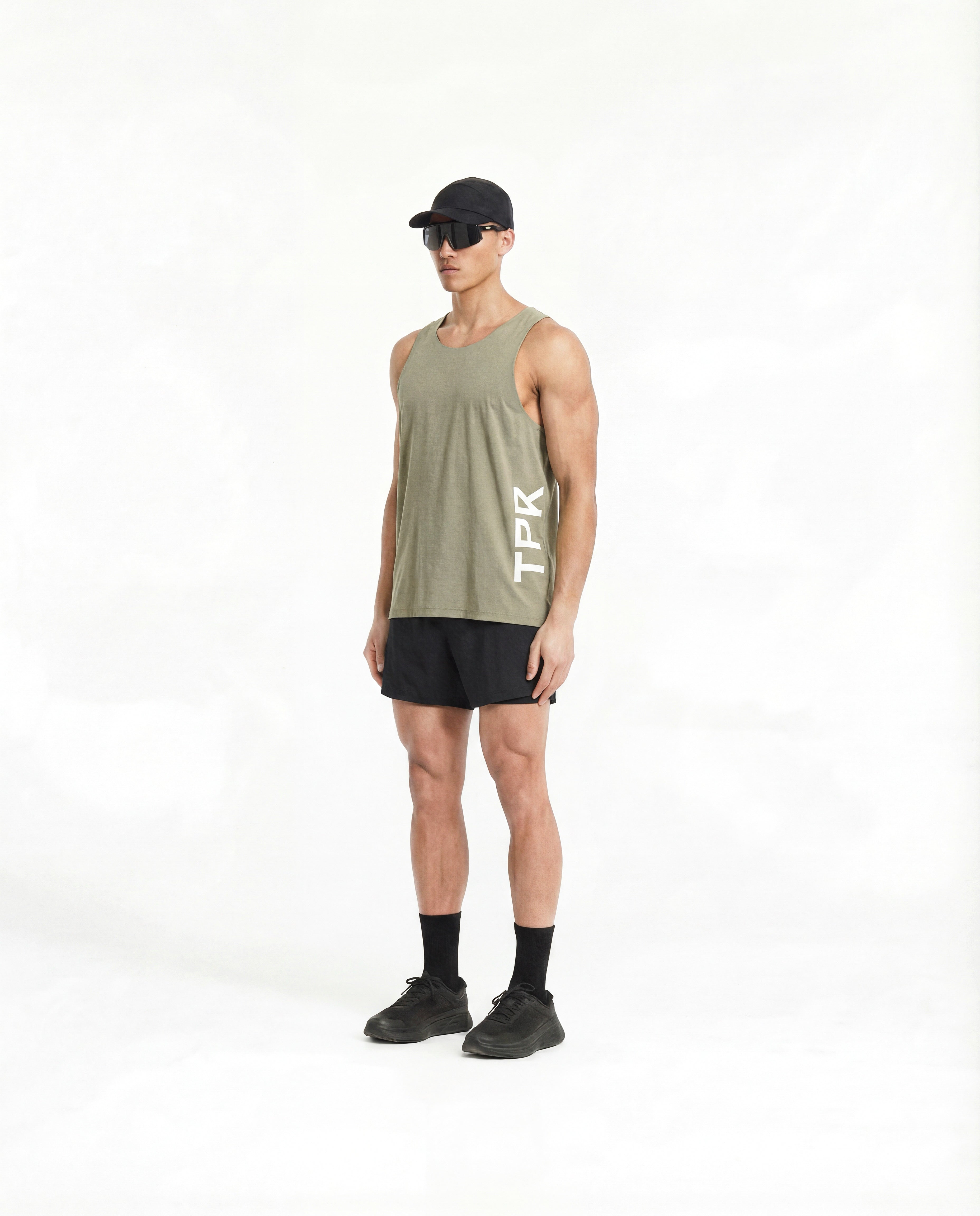 TPR Performance Singlet by Taper — lightweight running singlet for training in Gulf heat