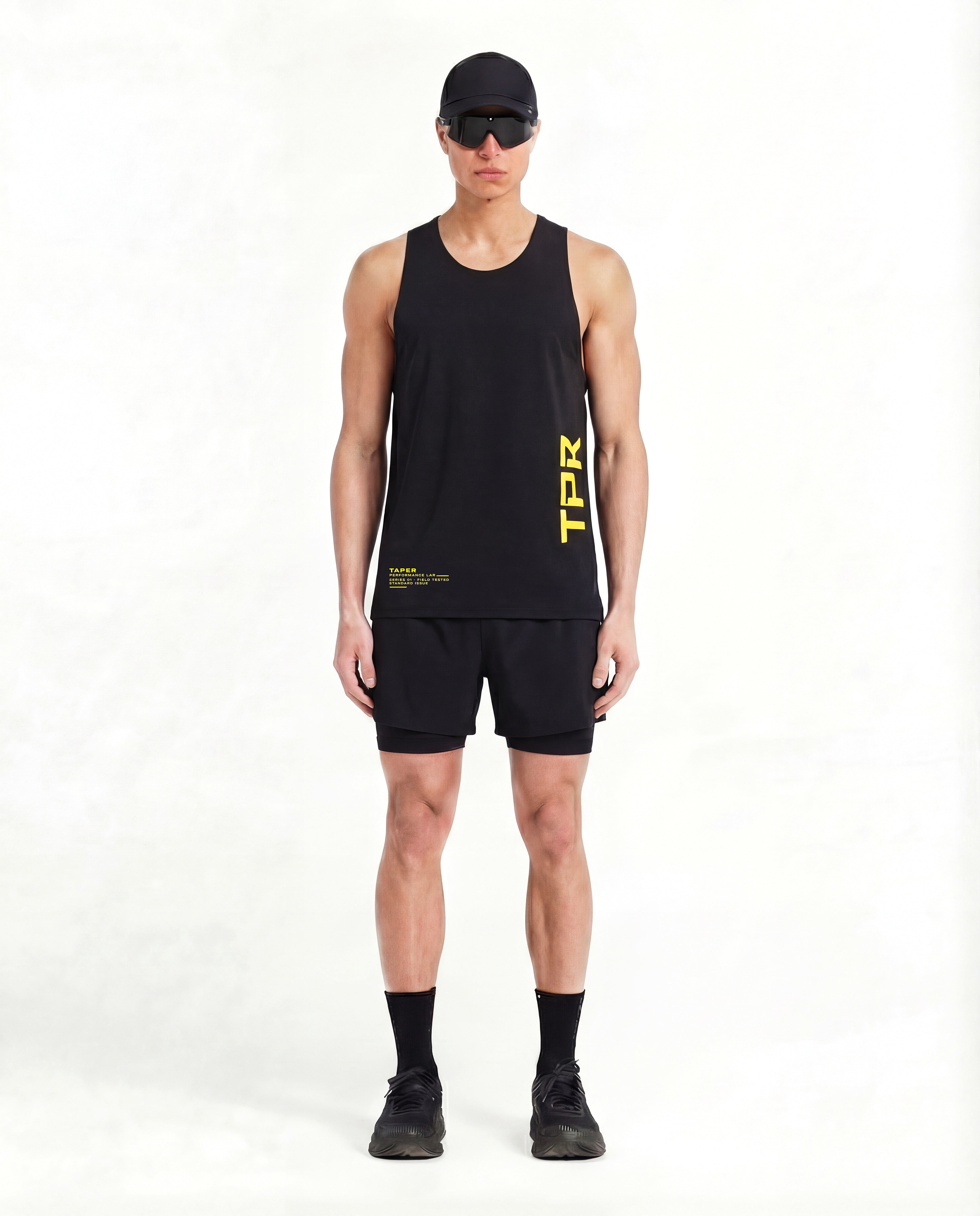 TPR Performance Singlet by Taper — lightweight running singlet for training in Gulf heat