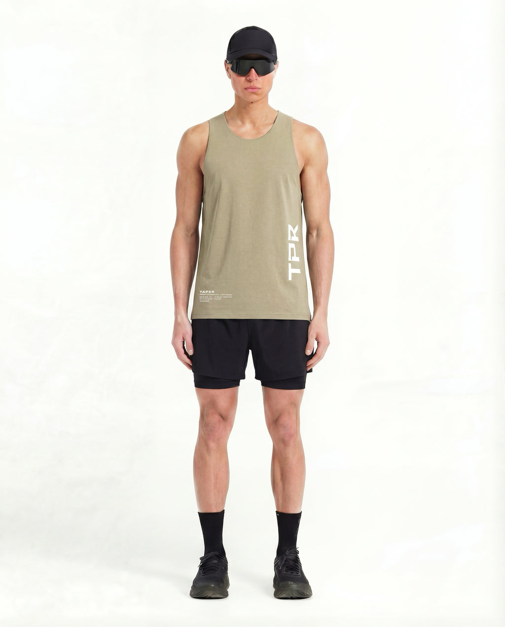 TPR Performance Singlet by Taper — lightweight running singlet for training in Gulf heat