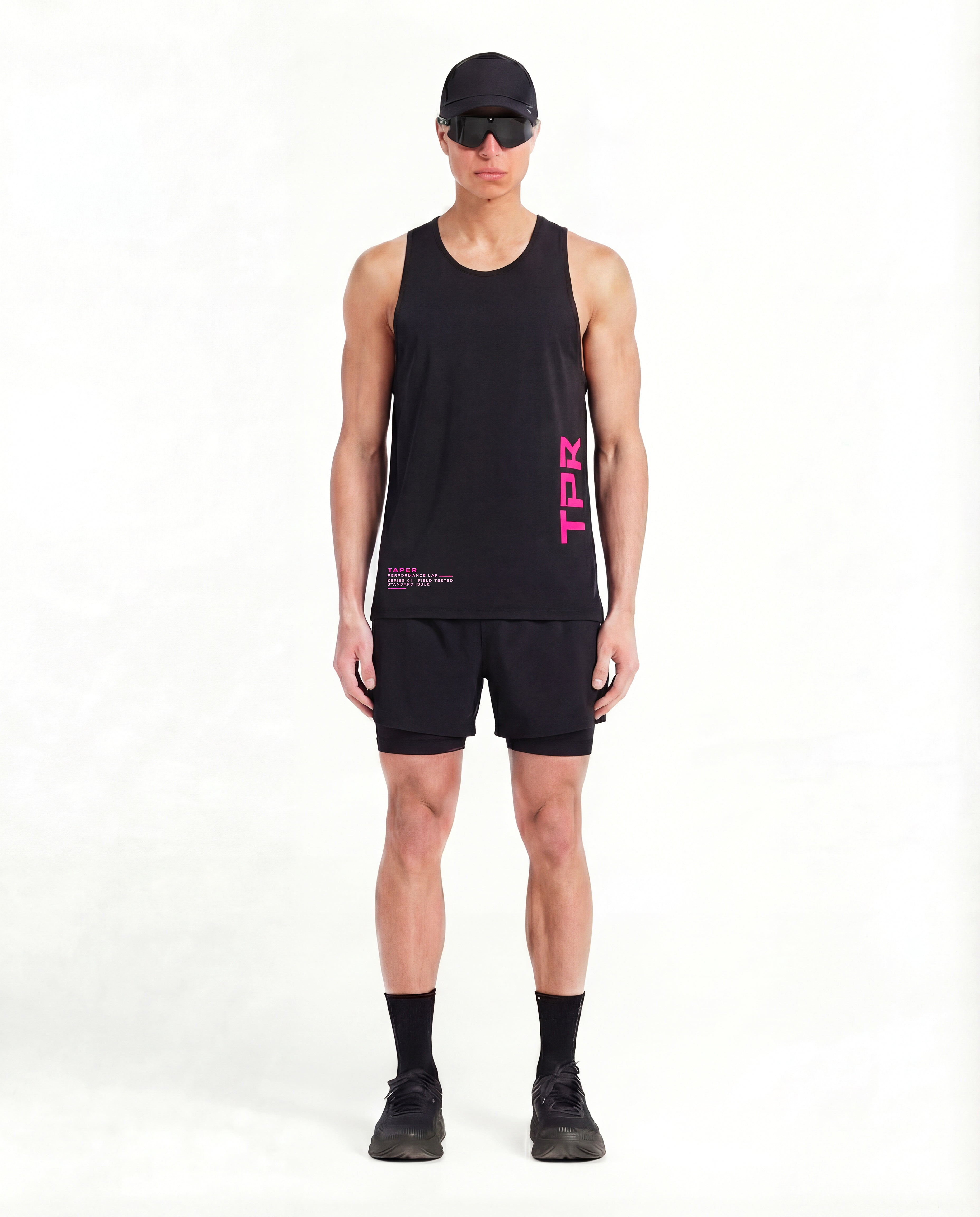 TPR Performance Singlet by Taper — lightweight running singlet for training in Gulf heat