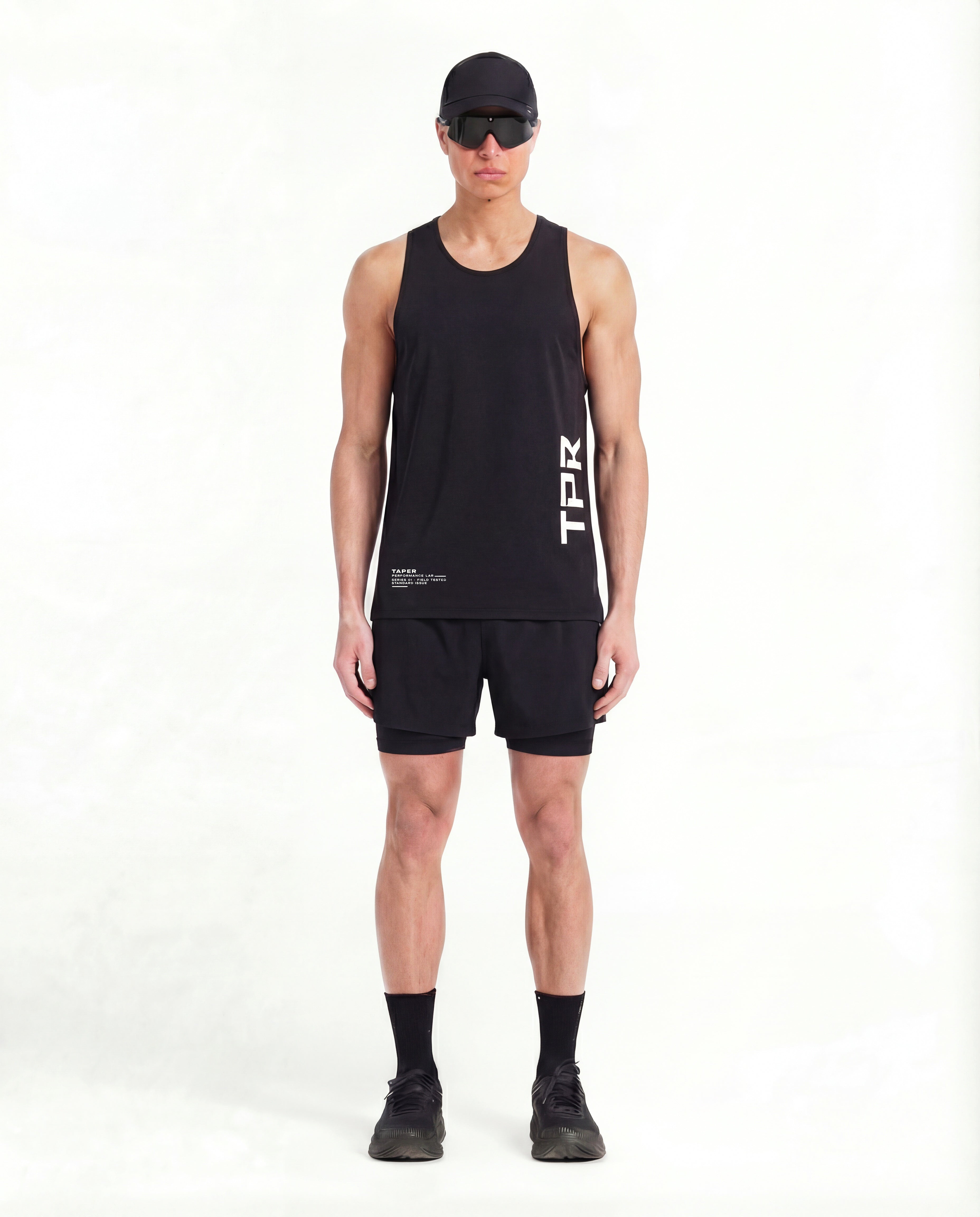 TPR Performance Singlet by Taper — lightweight running singlet for training in Gulf heat