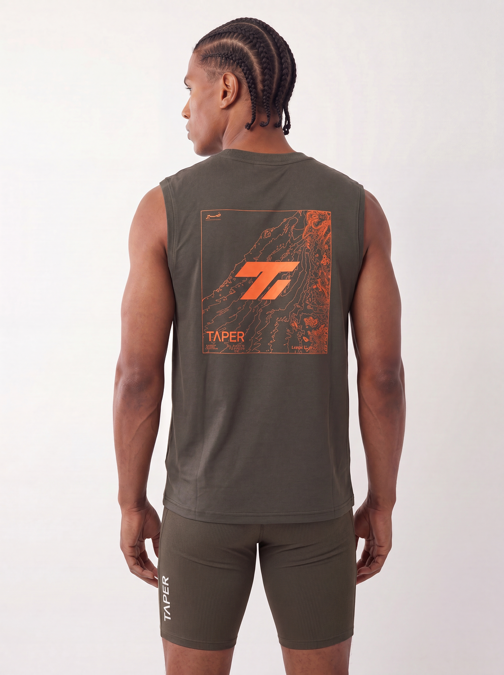 Taper Foundation Sleeveless — box-fit training top for UAE heat