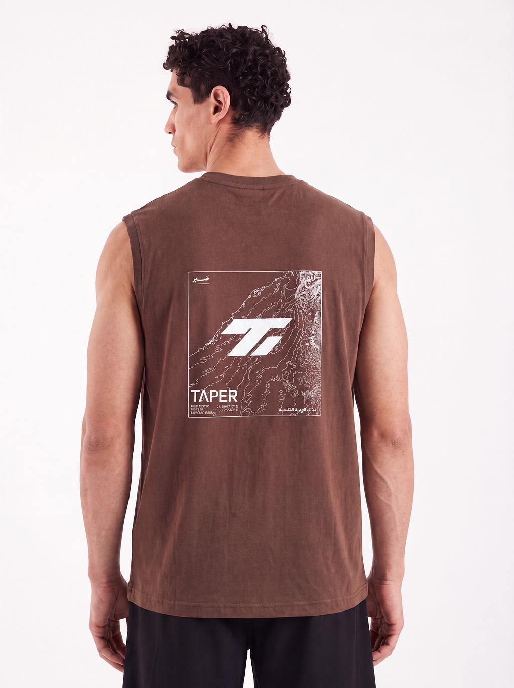 Taper Foundation Sleeveless — box-fit training top for UAE heat