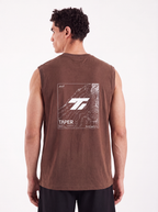 Taper Foundation Sleeveless — box-fit training top for UAE heat