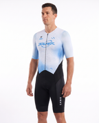 Taper Aerosuit, three-quarter view, on athlete