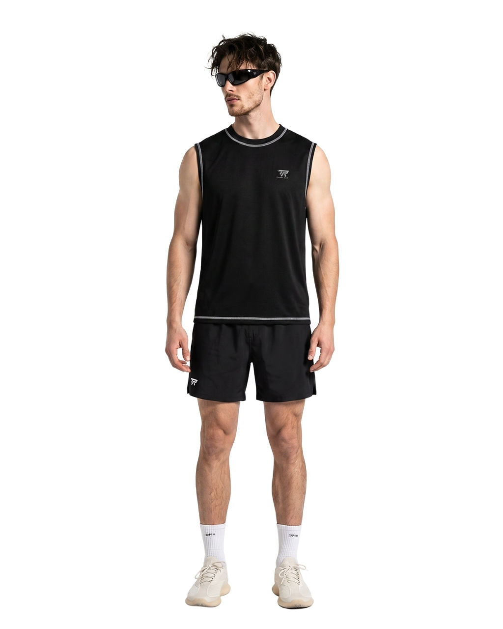 Sunday Club Sleeveless, black, full length front