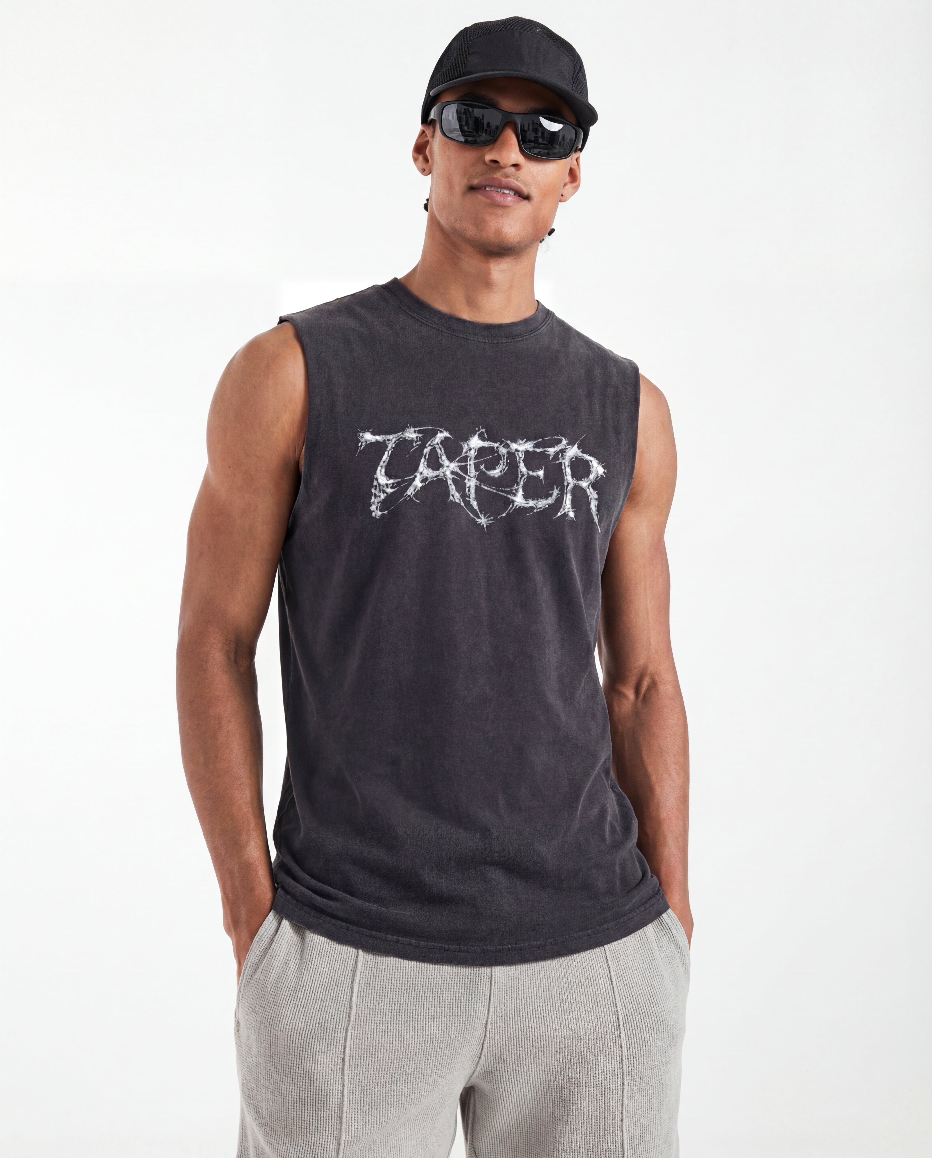 Metallic Taper Sleeveless